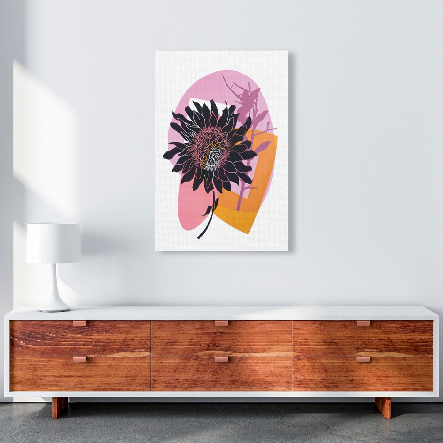 Avelena | Clematis & Blaubeeren Kunstdruck