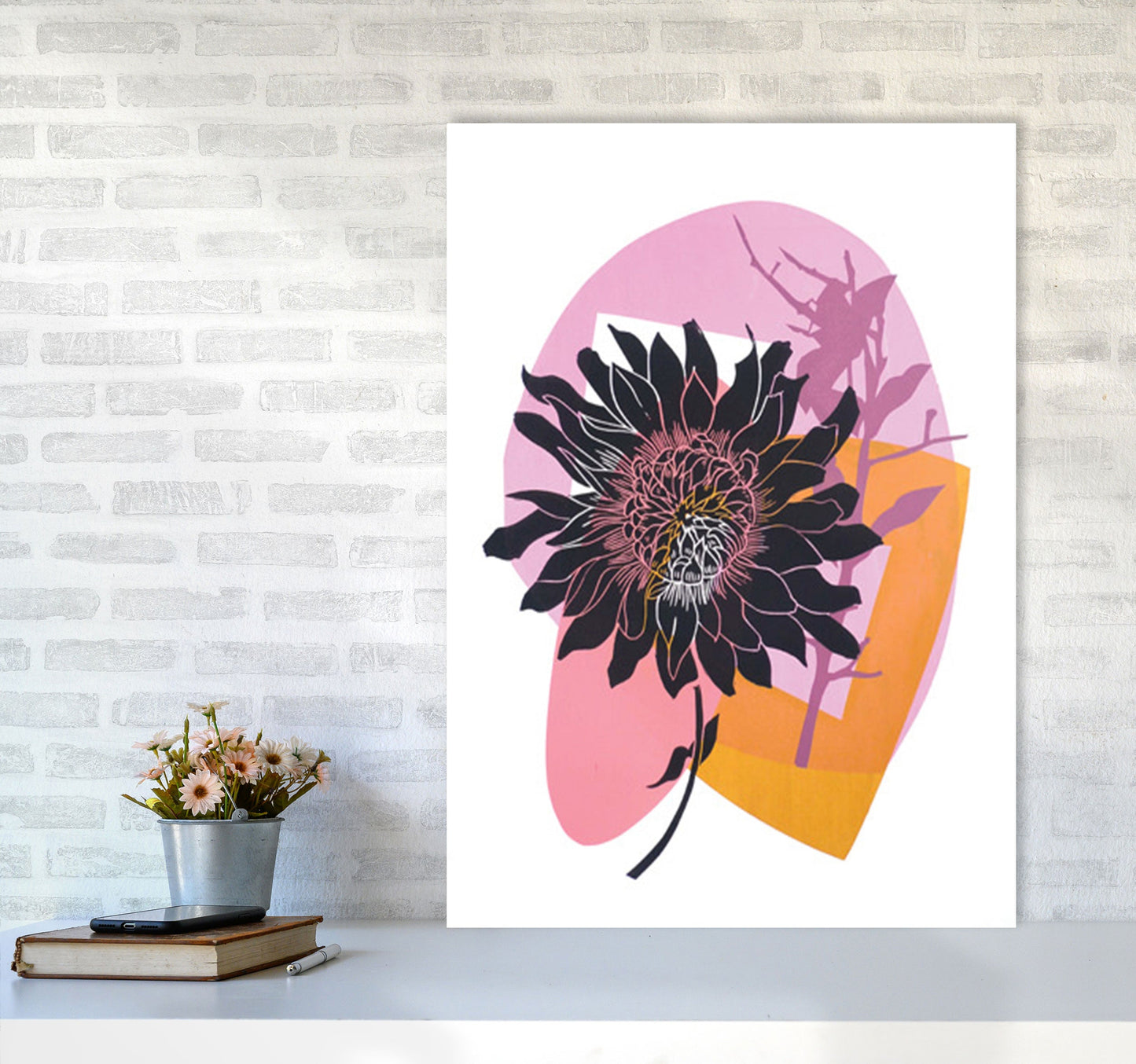 Avelena | Clematis & Blaubeeren Kunstdruck