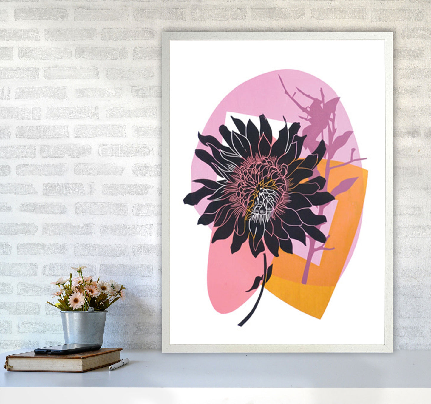 Avelena | Clematis & Blaubeeren Kunstdruck