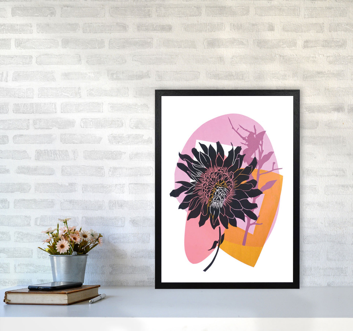 Avelena | Clematis & Blaubeeren Kunstdruck