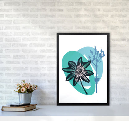 Avelena | Clematis & Jakobskreuzkraut Postkarte Kunstdokument