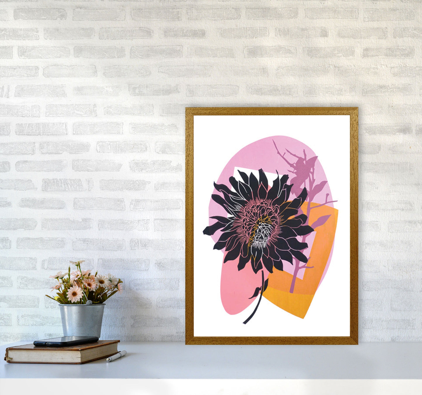 Avelena | Clematis & Blaubeeren Kunstdruck