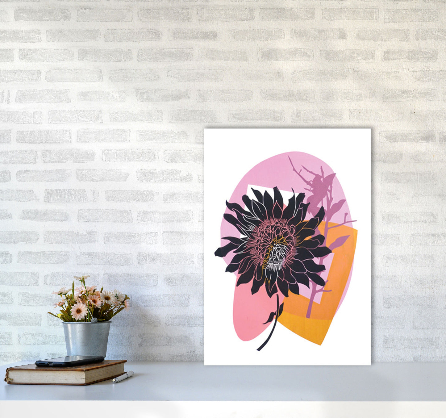 Avelena | Clematis & Blaubeeren Kunstdruck