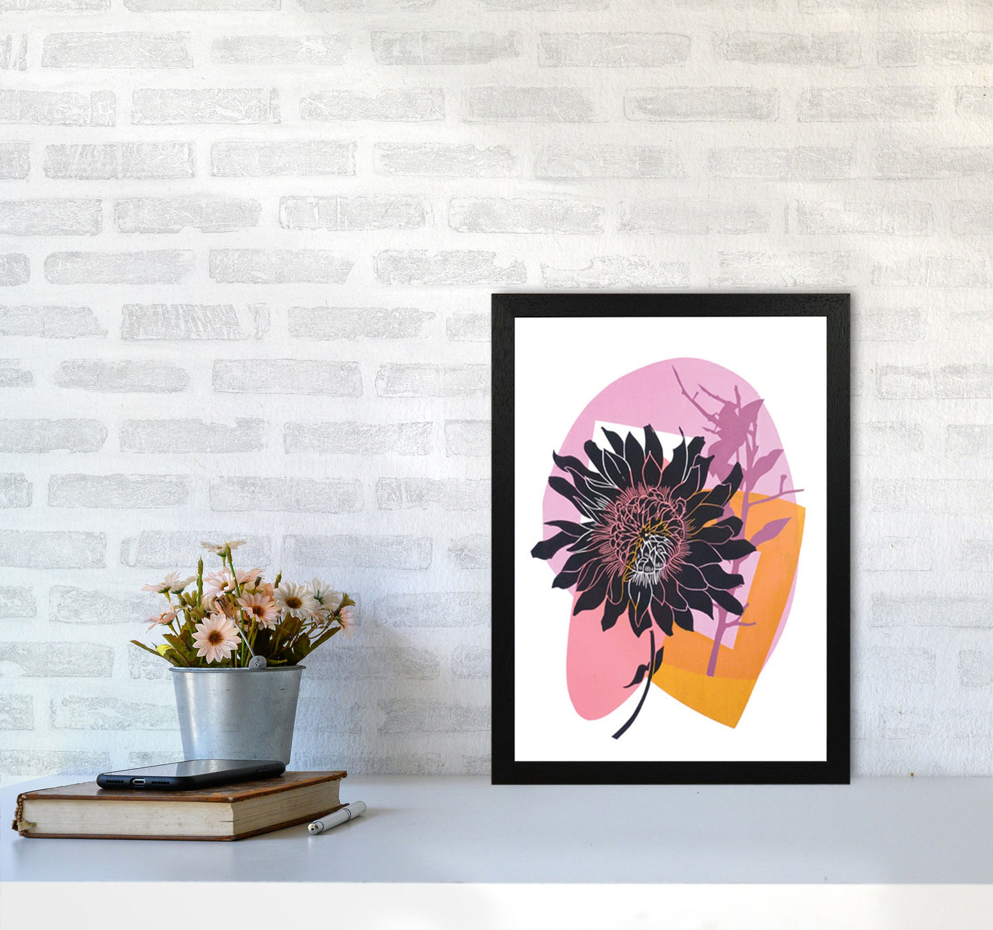 Avelena | Clematis & Blaubeeren Kunstdruck