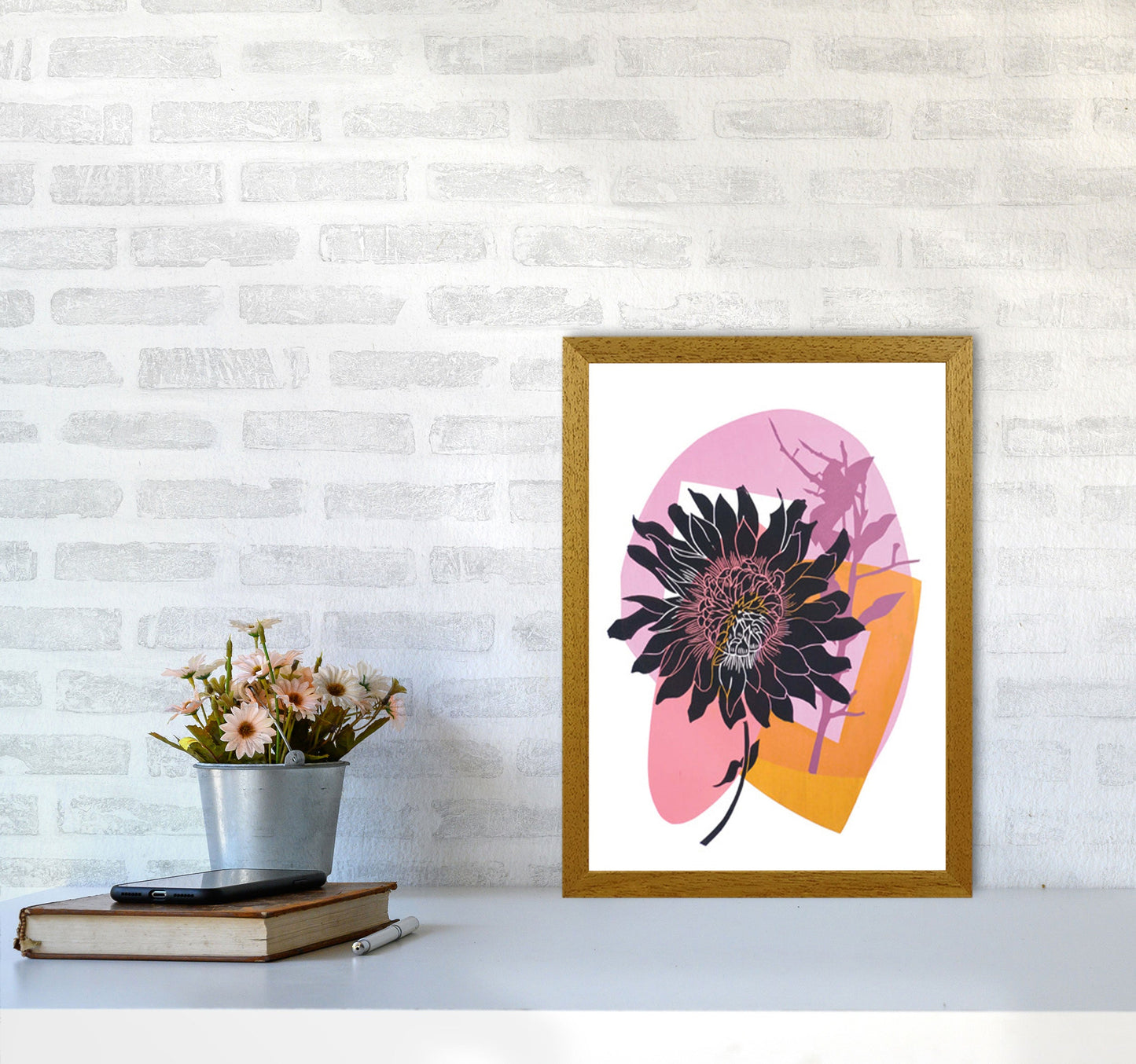 Avelena | Clematis & Blaubeeren Kunstdruck