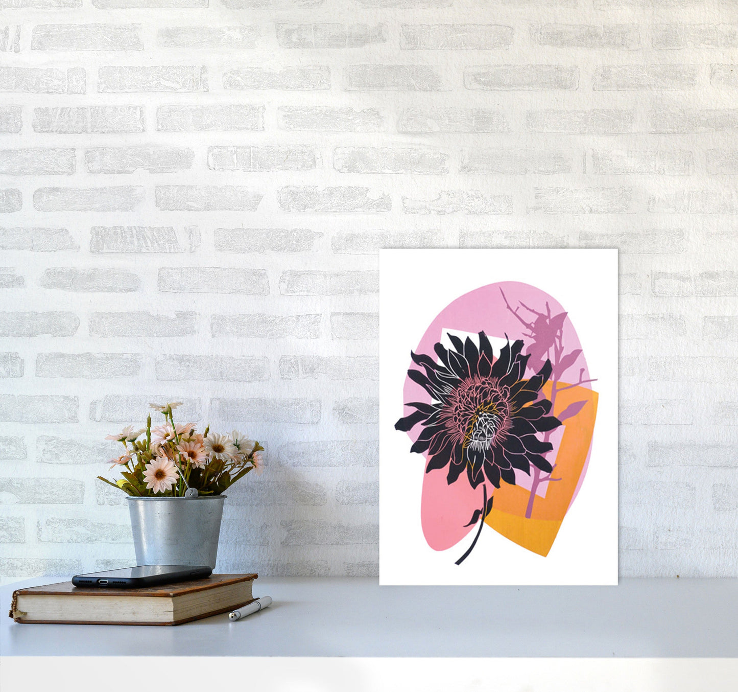Avelena | Clematis & Blaubeeren Kunstdruck