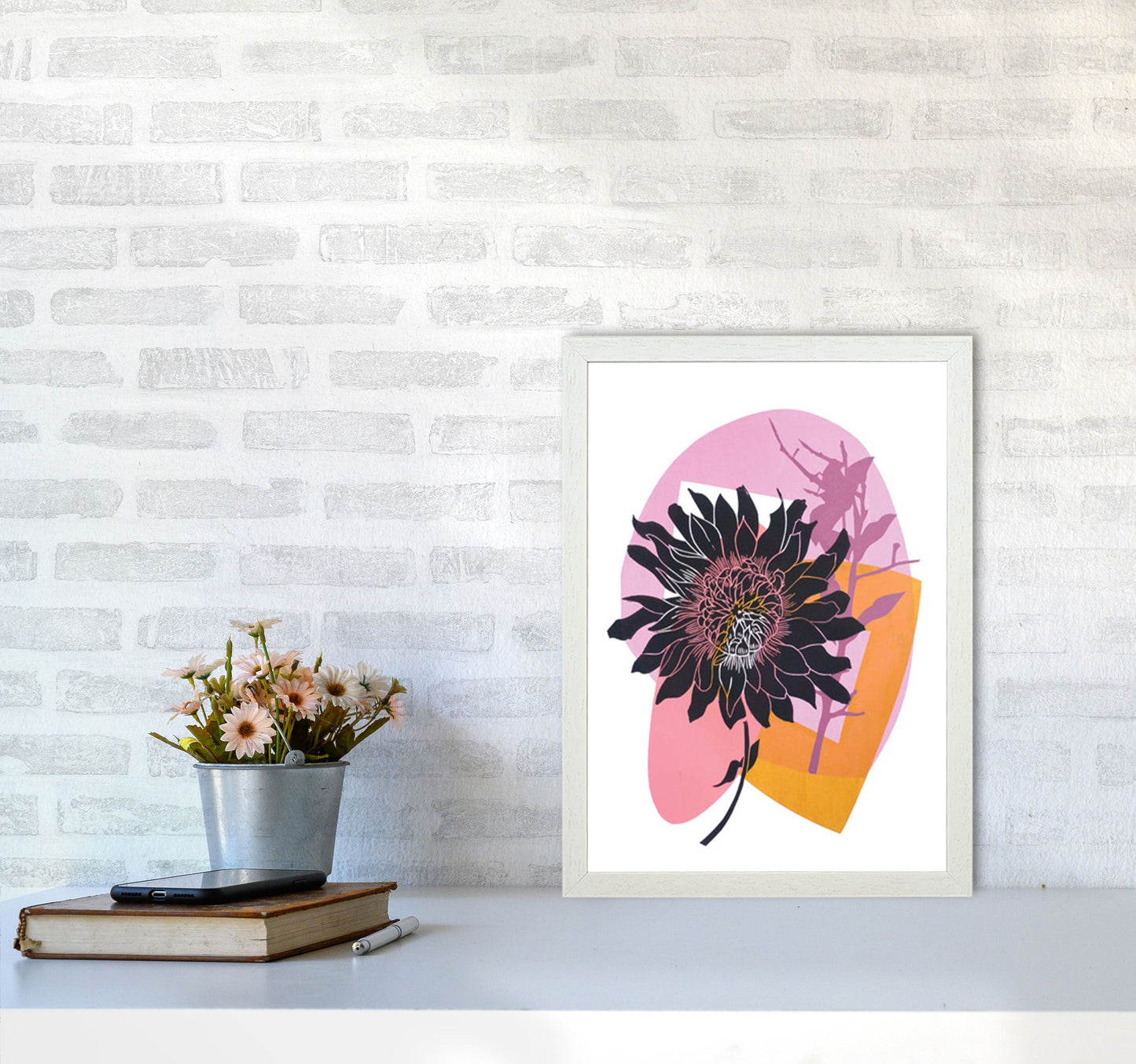 Avelena | Clematis & Blaubeeren Kunstdruck