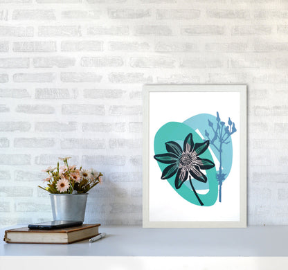Avelena | Clematis & Jakobskreuzkraut Postkarte Kunstdokument