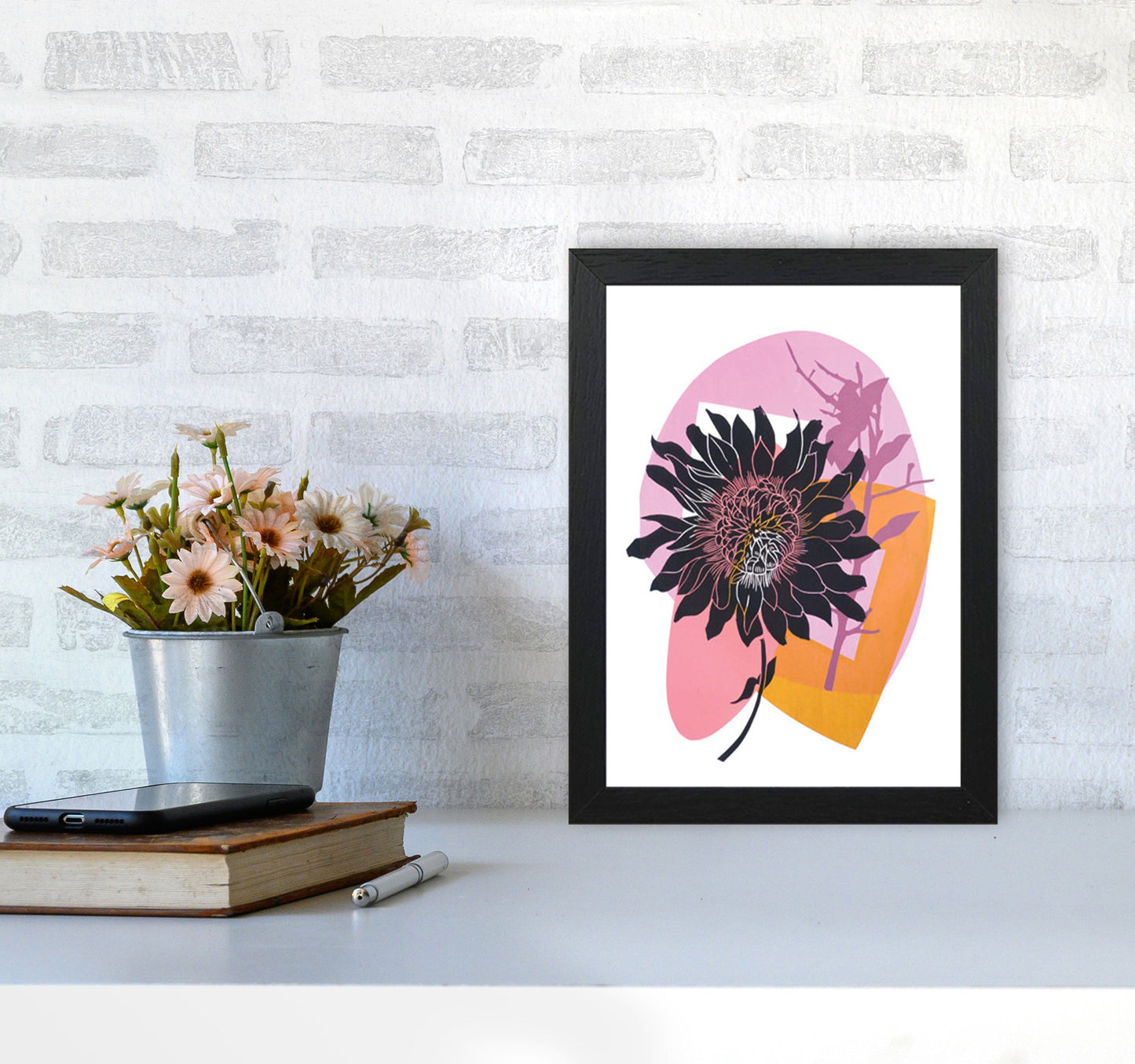 Avelena | Clematis & Blaubeeren Kunstdruck