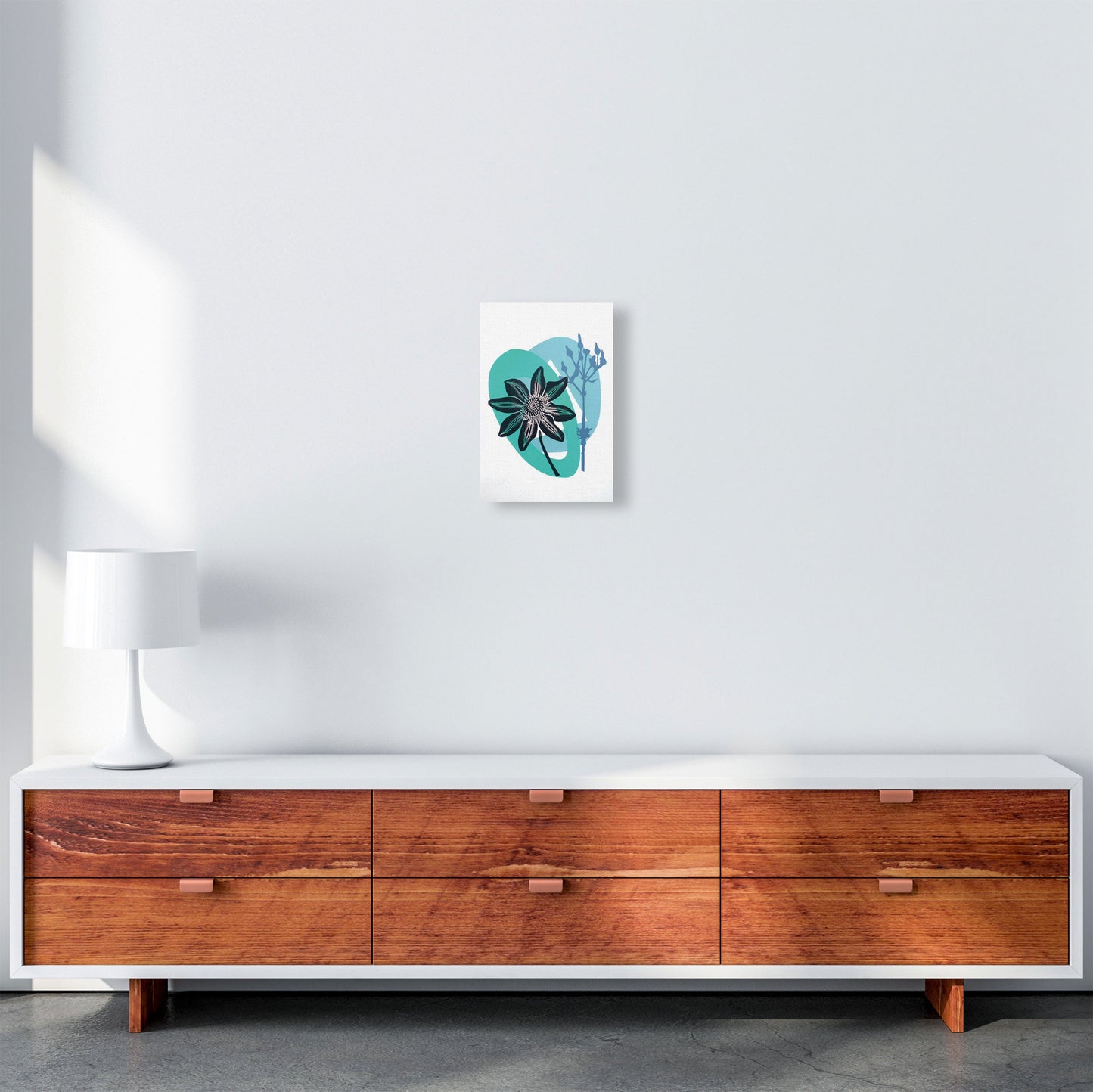 Avelena | Clematis & Jakobskreuzkraut Postkarte Kunstdokument
