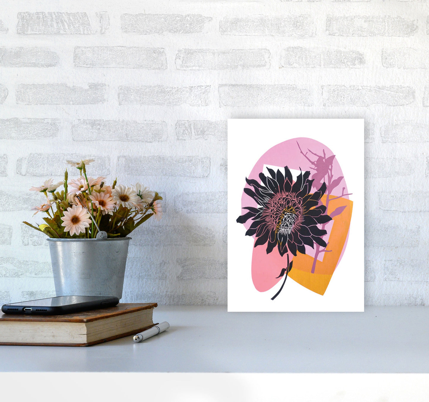 Avelena | Clematis & Blaubeeren Kunstdruck