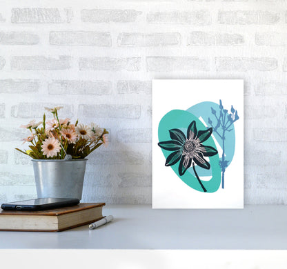 Avelena | Clematis & Jakobskreuzkraut Postkarte Kunstdokument