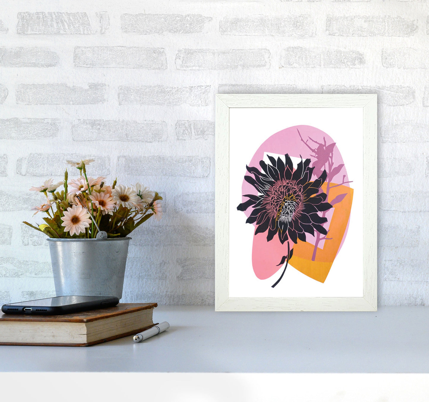 Avelena | Clematis & Blaubeeren Kunstdruck