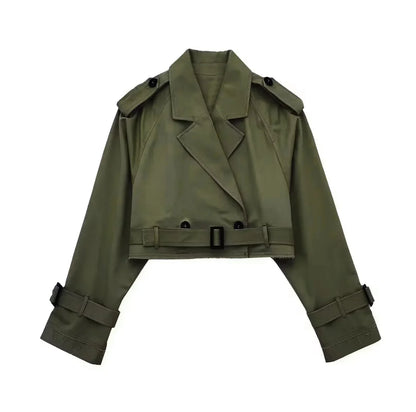 Avelena - lässiger kurzer schicker Trenchcoat