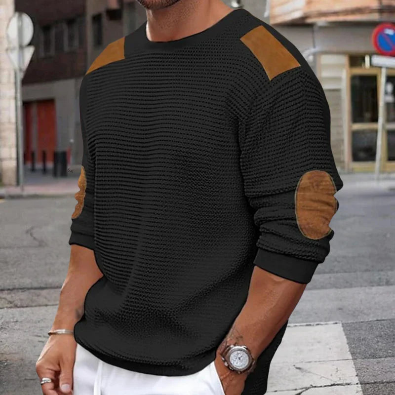 Patchwork Herren Pullover