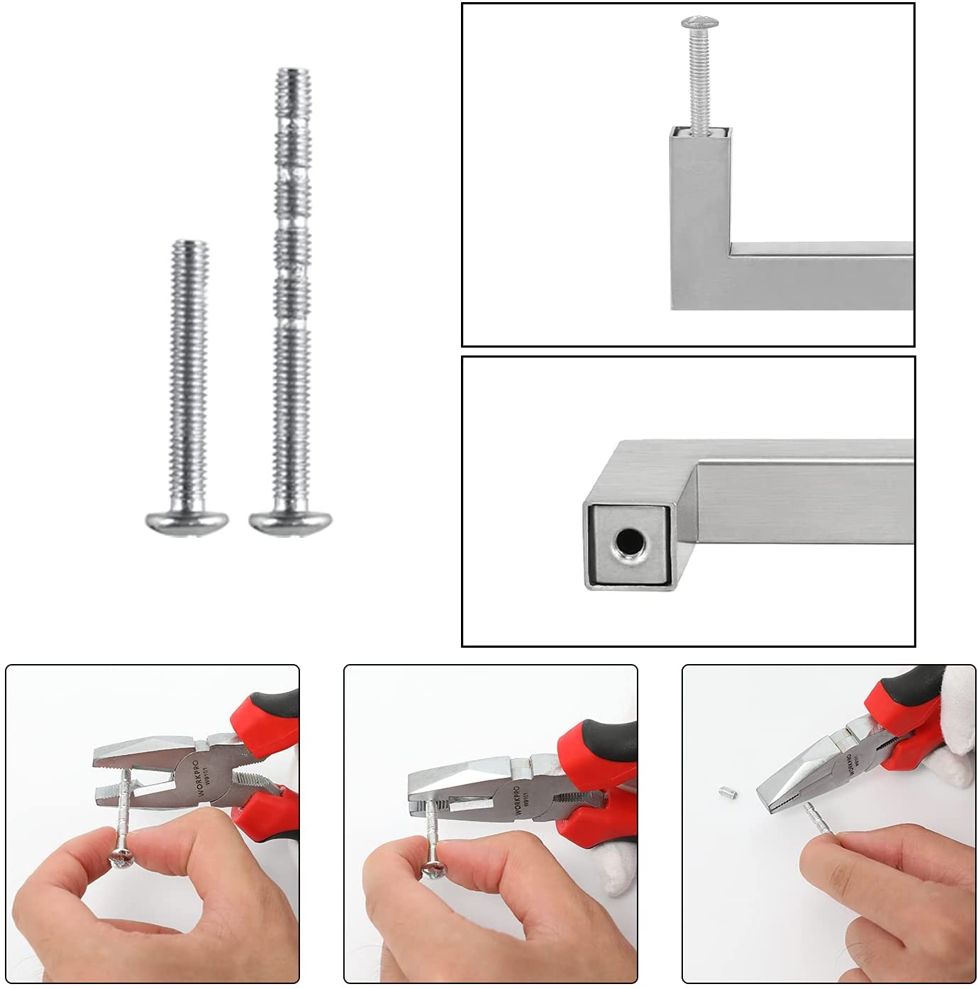Avelena | Küchenschrank Zieht Gebürstetes Nickel Edelstahl Schrankgriffe