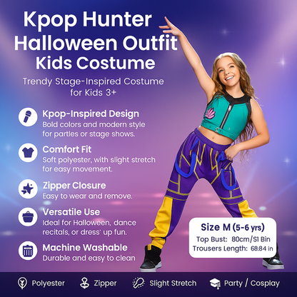 Avelena | Kpop Hunter Halloween Outfit Kids Costume