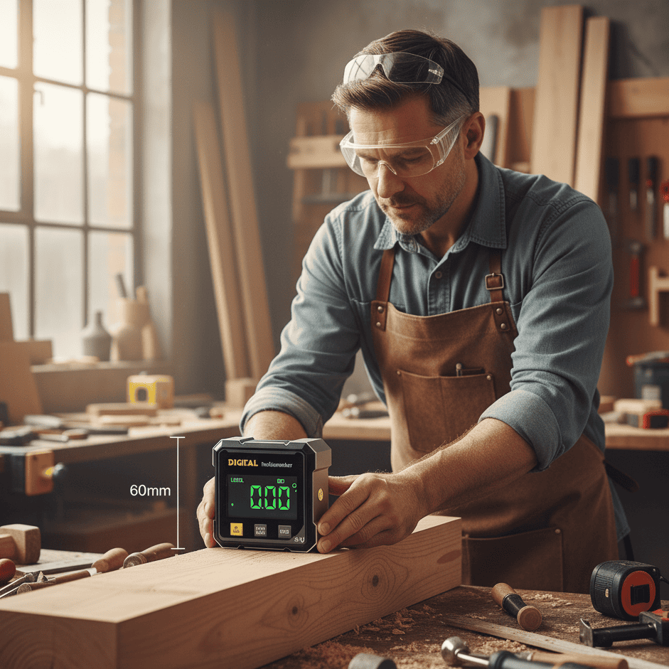 Avelena | Digitaler 4-Seiten-Winkelmesser mit magnetischem Basis