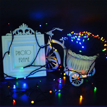 Avelena | 200 LEDs Outdoor-Wasserdichte Weihnachtsfestdekoration Solar Lampen Lichterkette, Länge: 22m(Blaue)
