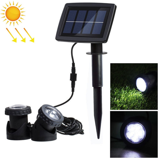 Avelena | Zwei Köpfe LED Außen-Wasserproof Solar Unterwasser Spotlight Flutlicht