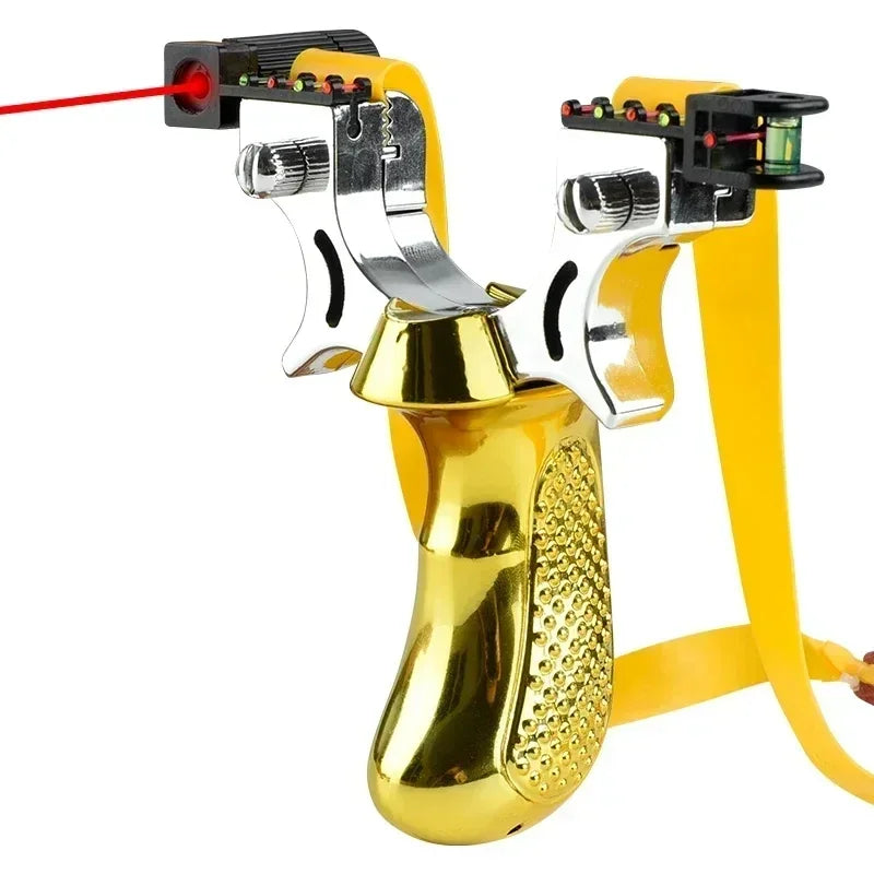 Avelena | PrecisionAim Profi-Schleuder | Laser-Visier & Wasserwaage | Anti-Rutsch-Griff | Hochfestes Polycarbonat | Leichtbau 120g