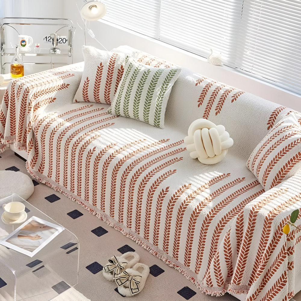 Avelena | Blätterfransige Spitzen-Sofabezug