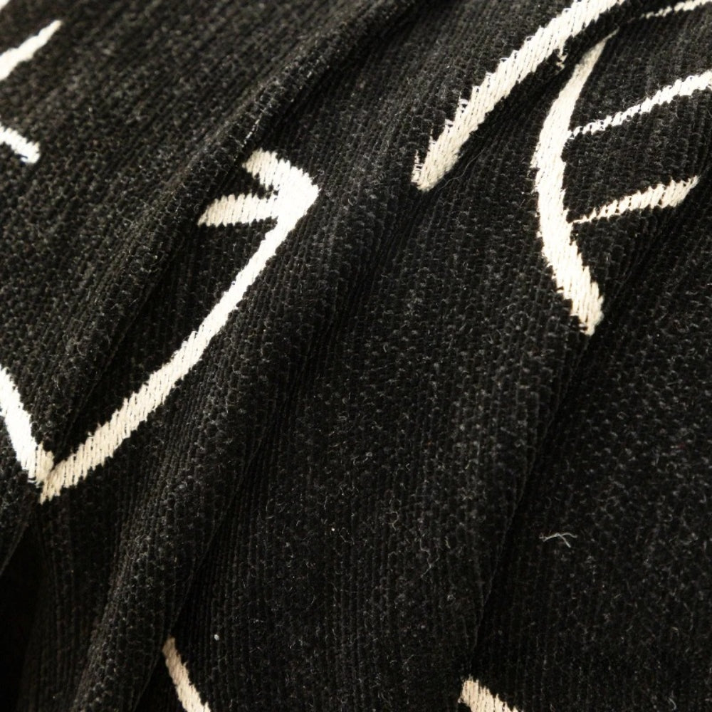 Avelena | Blätter inspiriert Luxus Chenille Sofabezug