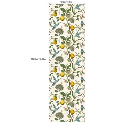 Avelena | Zitronen Blauhäher PVC Klebe Tapete