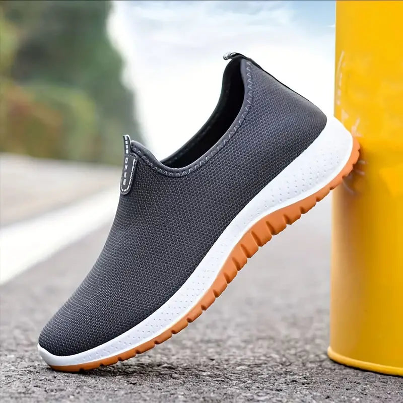 Trendy Solid Woven Knit Breathable Slip On Sock Schuhe