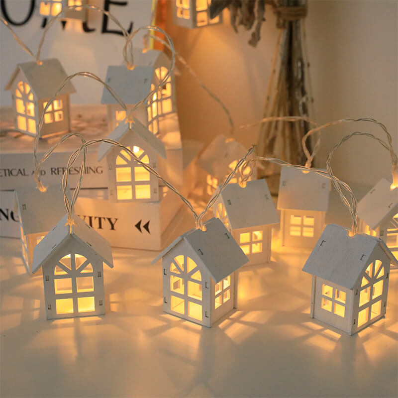 Avelena | Leinen Laterne Lichterkette