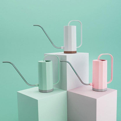Avelena | Innen Gießkanne mit langem Ausguss für Zimmerpflanzen, 1200 ml Kapazität, langlebiges Polypropylen, stylische Pastellfarben