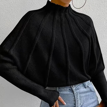 Avelena | Rollkragenpullover mit Elegantem Faltenwurf