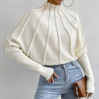 Avelena | Rollkragenpullover mit Elegantem Faltenwurf