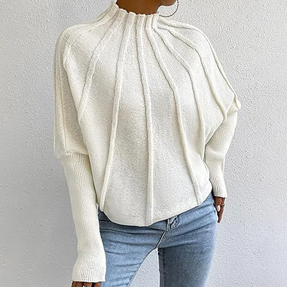 Avelena | Rollkragenpullover mit Elegantem Faltenwurf