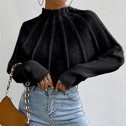 Avelena | Rollkragenpullover mit Elegantem Faltenwurf
