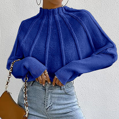 Avelena | Rollkragenpullover mit Elegantem Faltenwurf