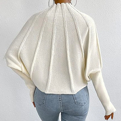 Avelena | Rollkragenpullover mit Elegantem Faltenwurf