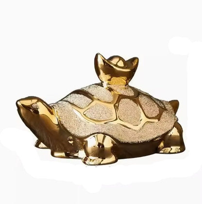 Avelena | Luma Gold Schildkröte Skulptur