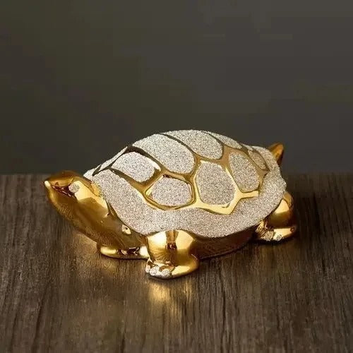 Avelena | Luma Gold Schildkröte Skulptur