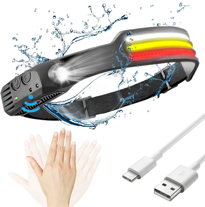 Avelena | Wiederaufladbare LED Stirnlampe zum Laufen, Radfahren und für Outdoor-Abenteuer