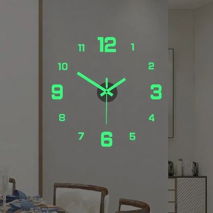 Avelena | 3D-Leuchtwanduhr – rahmenloses DIY-Design