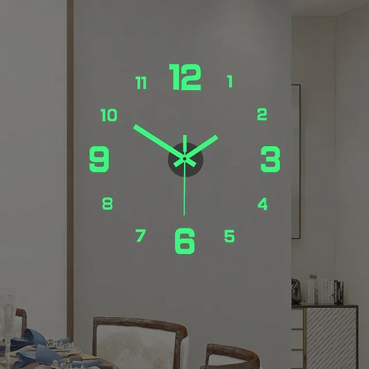 Avelena | 3D-Leuchtwanduhr – rahmenloses DIY-Design