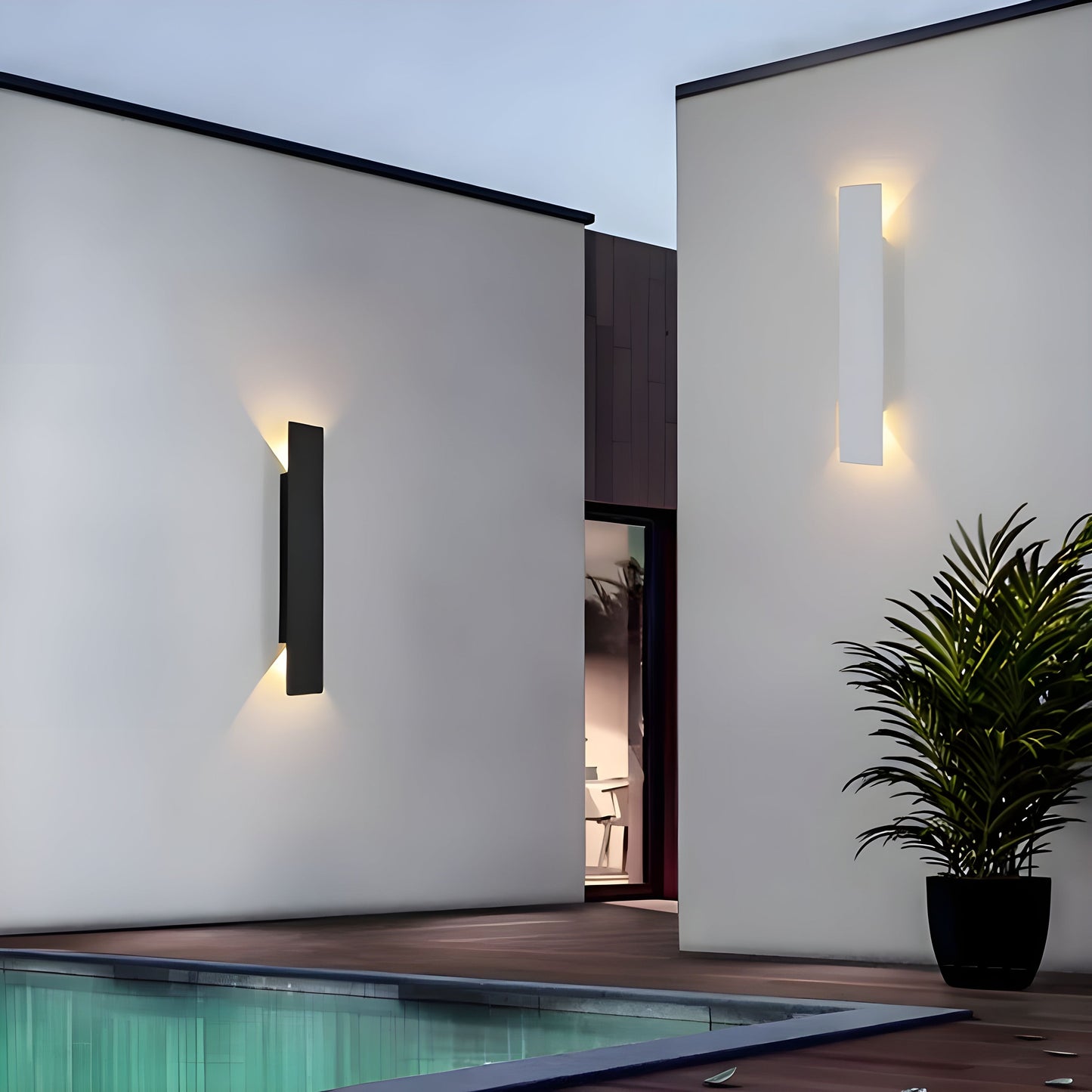 Avelena | Licht - Moderne wetterfeste LED-Wandleuchte aus Aluminium für den Außenbereich
