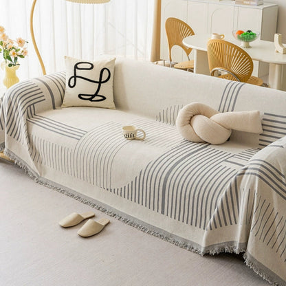 Avelena | Luxuriöse Schneeflocken Chenille Sofaabdeckung