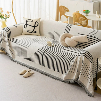 Avelena | Luxuriöse Schneeflocken Chenille Sofaabdeckung