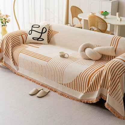 Avelena | Luxuriöse Schneeflocken Chenille Sofaabdeckung