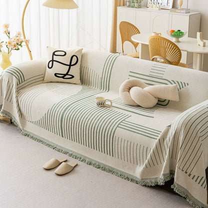 Avelena | Luxuriöse Schneeflocken Chenille Sofaabdeckung