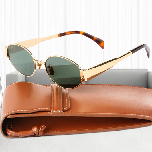 Stylische Retro-Sonnenbrille mit Metallrahmen