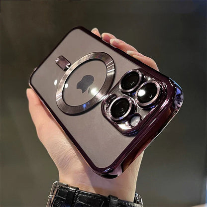 Avelena | Plating Clear Soft Magnetic Case für iPhone