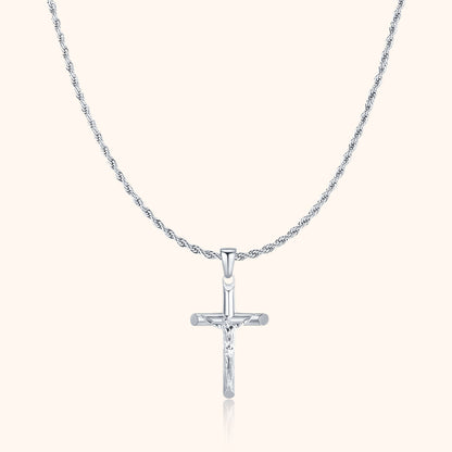 Avelena | Herren Halskette mit Kreuz Salvator